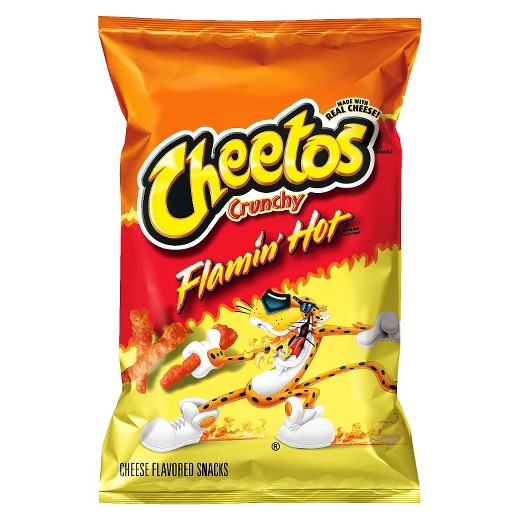 image of a bag of hot cheetos