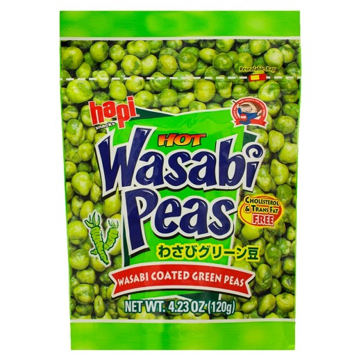 image of a bag of wasabi peas
