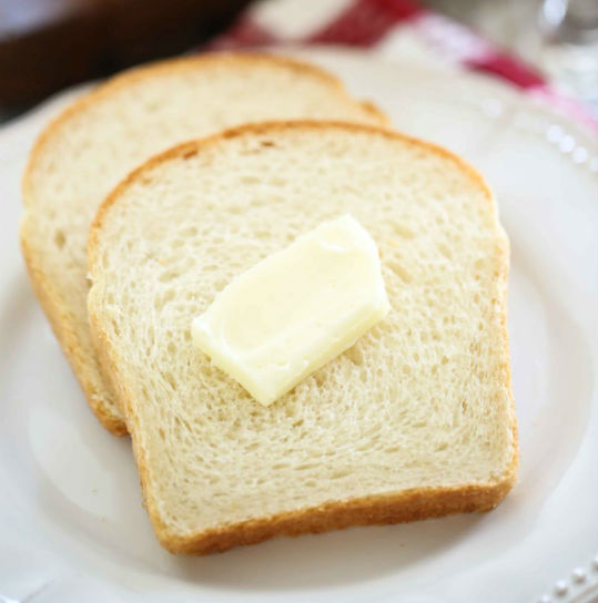 image of white bread and butter